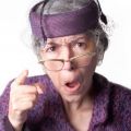 disapproving grandma
