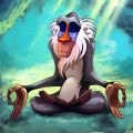 rafiki meditating lion king
